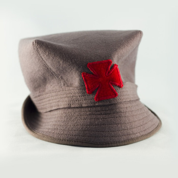 Peaked hat worn by the Sisters of the Melbourne District Nursing Service