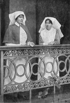 Two Sisters who work in the Melbourne District Nursing Society After-Care Home