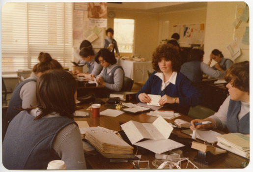 Royal District Nursing Service (RDNS) Sisters in the workroom at an RDNS Centre