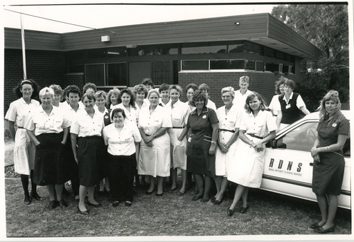 Royal District Nursing Service (RDNS) staff outside the RDNS Rosebud Centre