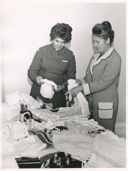 Items from Royal District Nursing Service (RDNS) Auxiliaries to be distributed by RDNS Sisters to patients when required
