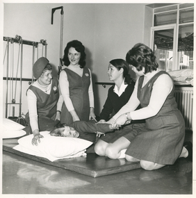 Royal District Nursing Service (RDNS) Sisters attending an Education session in the Mount Royal Hospital Physiotherapy Department