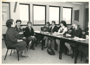 Two Telephone Interpreters giving Instructions to Royal District Nursing Service (RDNS) Sisters during an Education session
