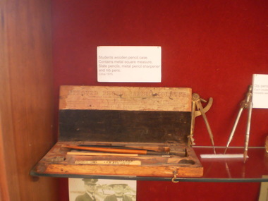 WHS Wooden Pencil case, Circa 1915