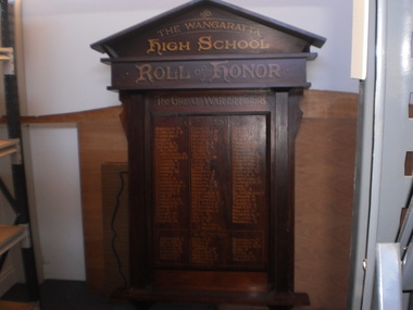 WHS Roll of Honor 1914-1918, 1918