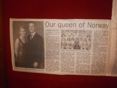 WHS Mette-Marit Høiby Newspaper Article, 2001
