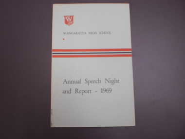 WHS Speech Night Pamphlet, 1968