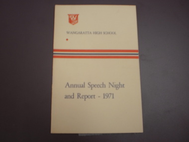 WHS Speech Night Pamphlet, 1971