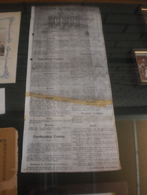 WAHS Newspaper Article, 1908