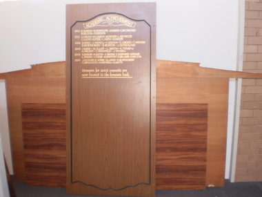 WHS Academic Achievement Honour Board, 2006