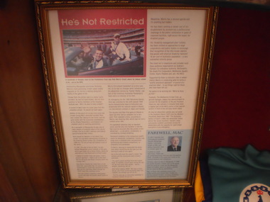 Framed Article, 1996