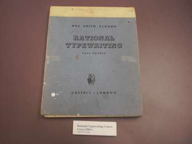 Rational Typewriting textbook, Circa 1950