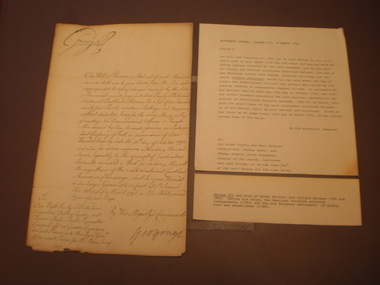 Autograph Letter, 1792