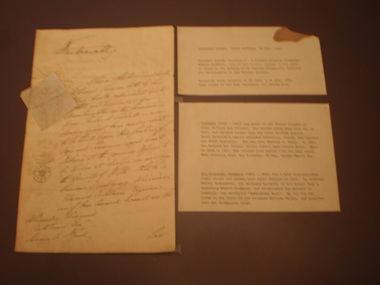 Autograph Letter, 1848