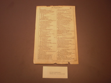 Pages From William Shakespeare's Second Folio, 1632