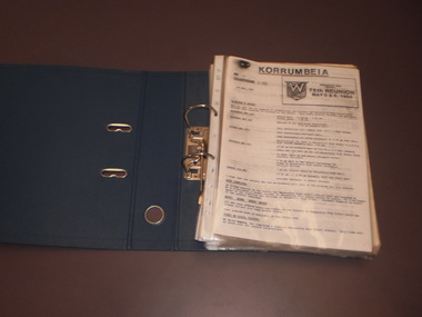 WHS Time Capsule papers folder, 1984