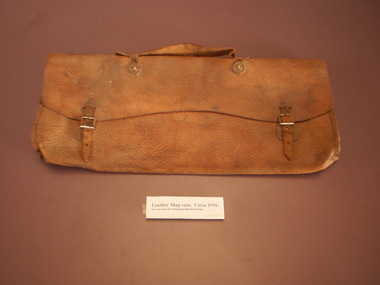 WHS Leather Map Case, Circa 1916