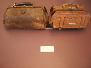 WHS Leather lunch bag, Circa 1915
