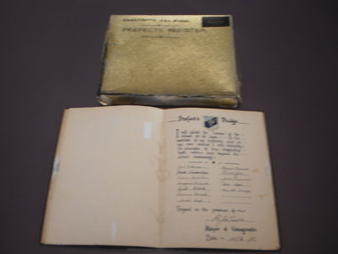 Prefect pledge book, 1942-1962