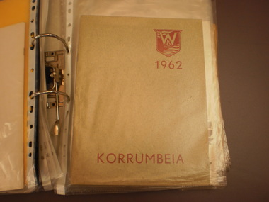 WHS Yearbook -Korrumbeia, 1962