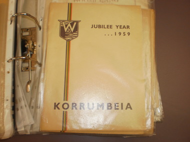 WHS Yearbook -Korrumbeia, 1959