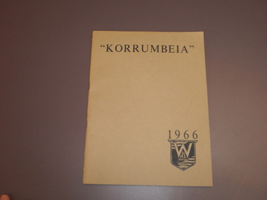 WHS Yearbook -Korrumbeia, 1966