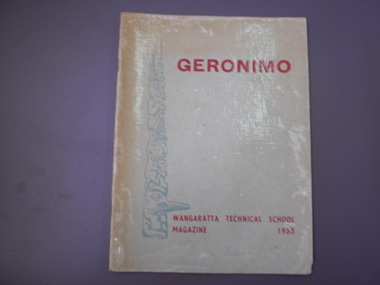 WTS Yearbook -Geronimo, 1953