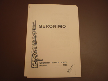 WTS Yearbook -Geronimo extracts, 1952