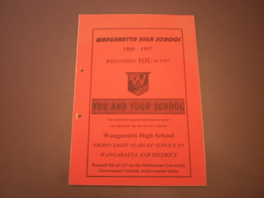 WHS Welcome booklet, 1997