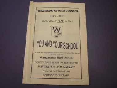 WHS Welcome booklet, 2003