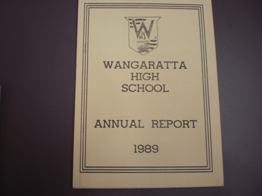 WHS Annual Report, 1989