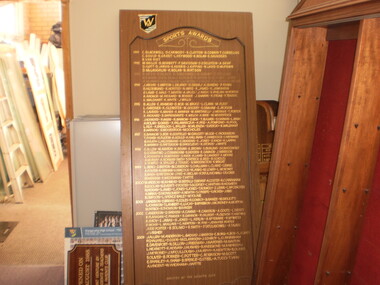WHS Sporting Honour Board, 1991-2003