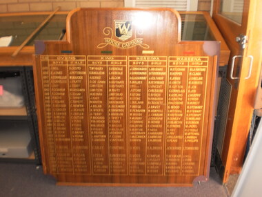 WHS Sporting Honour Board, 1955-1981