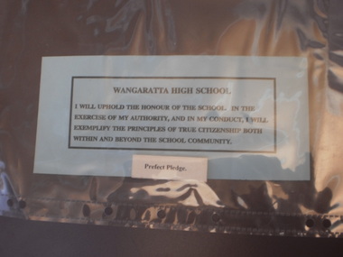 WHS Prefect Pledge