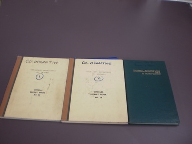 WHS Co-Op Society Recipt book, 1986-2011