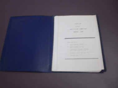 WHS Facilities Committee Report, 1990