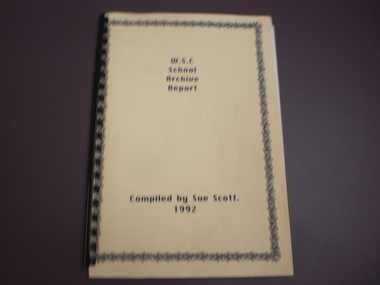 WSC Archive Report, 1992