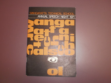 WTS Annual Speech Night booklet, 1971
