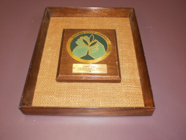WTS Framed Certificate, 1987