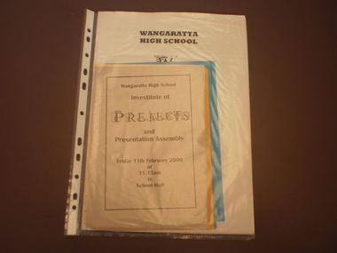 WHS Assembly Information, 2000
