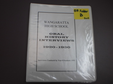 WHS Oral History Transcript, 1999