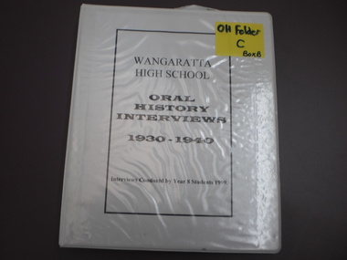 WHS Oral History Transcript, 1999