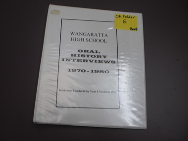 WHS Oral History Transcript, 1999