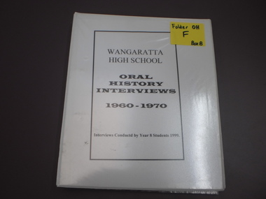 WHS Oral History Transcript, 1999