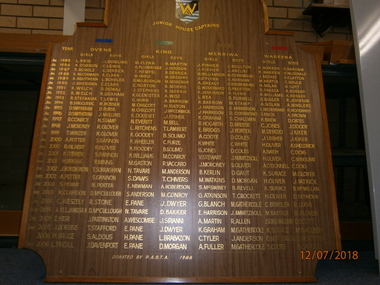 WHS Sporting Honour Board, 1985-2013