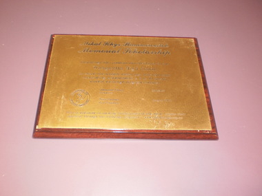 WHS Memorial Plaque, 2002