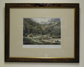 Lithograph, Wentworth River Diggings, 1864