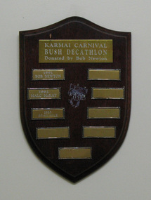 Plaque, Karmai Carnival Bush Decathalon