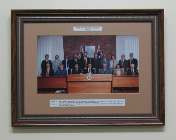 Photograph, Framed, Woorayl Shire Councillors 1991/1992, 1991