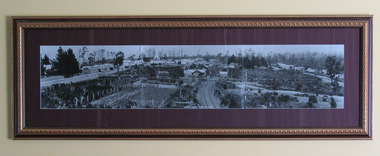 Photograph, Framed, Panaramic town view